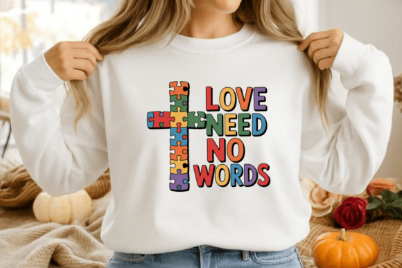 Autism Awareness Love Need No Words PNG