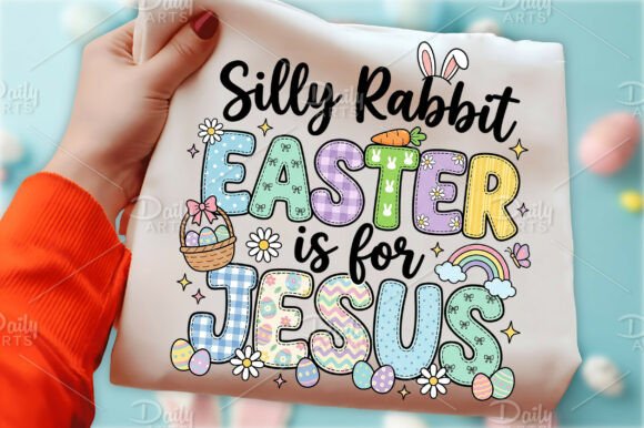 Easter Retro Jesus Bunny PNG