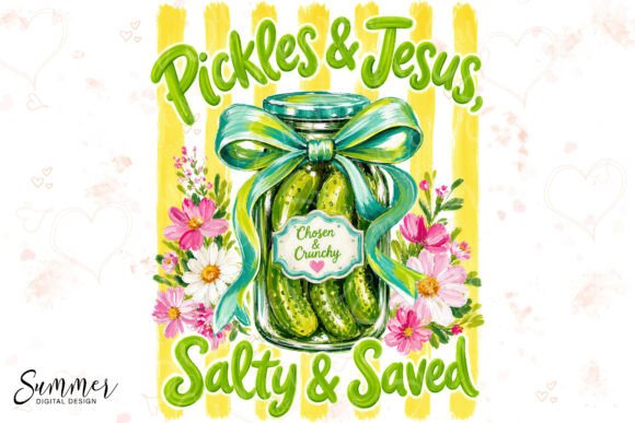 Funny Christian Pickles Floral Summer