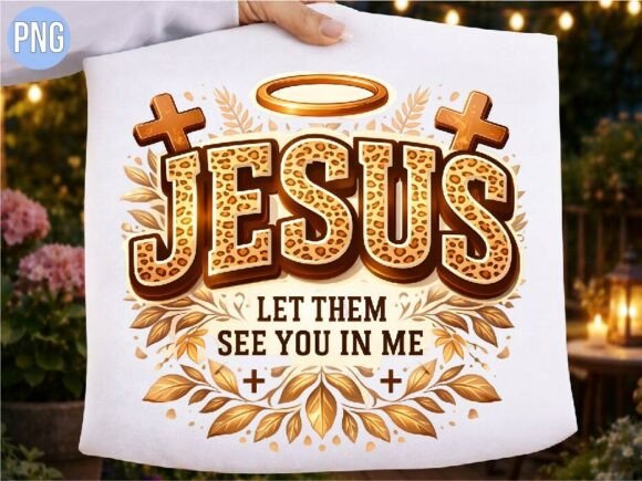 Jesus Let Them See You T-Shirt PNG for Crafts