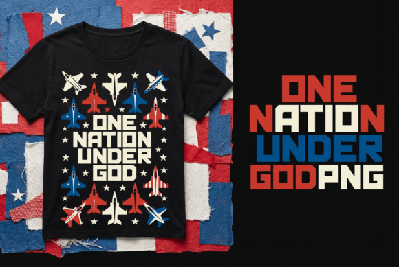 One Nation Under God Patriotic Fighter