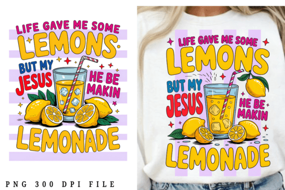 Preppy Christian Jesus Lemon Lemonade Illustrations