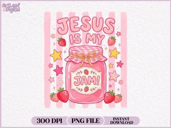 Preppy Jesus is My Jam PNG Illustrations