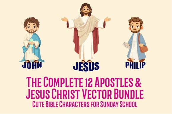 The Complete 12 Apostles Jesus Christ Illustrations