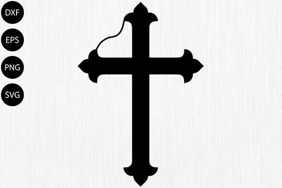 Vintage Christian Cross SVG Design